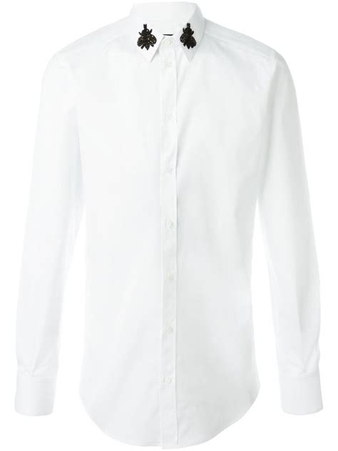 dolce gabbana collar shirt|dolce gabbana formal shirts.